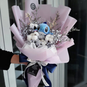 Dried Cotton with Stitch_IDR 345,000_Category Dried Bouquet